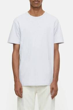 NEW CLOSED organic cotton classic slub short sleeve t-shirt in fog grey